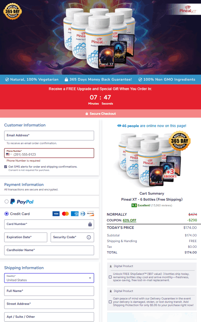 pineal-xt-order-page